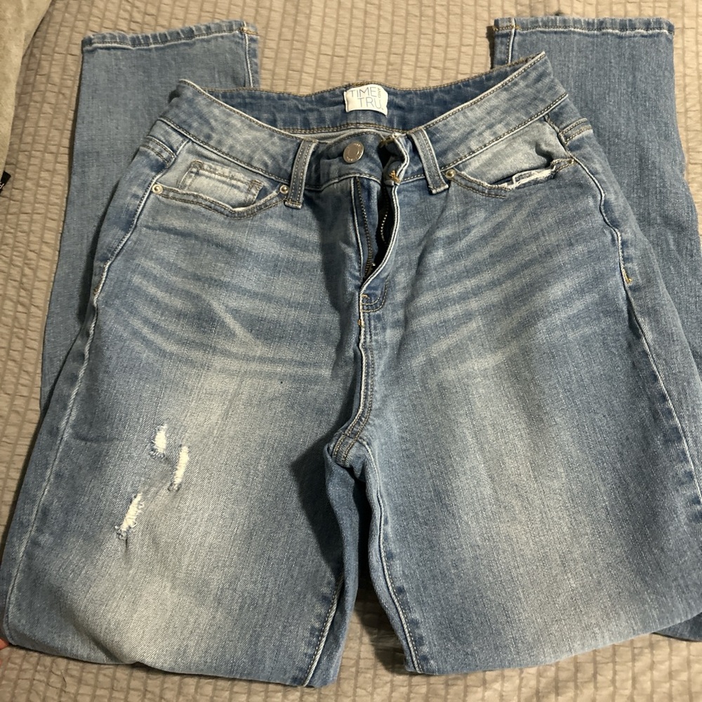 blue denim skinny jeans